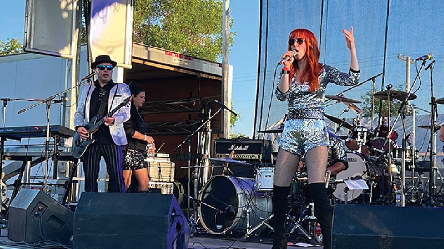 The band Rock Candy performing at Rock n' the Park at Esterhazy last year. The band will be playing at the Shriners Fundraiser Supper on Friday, October 25.